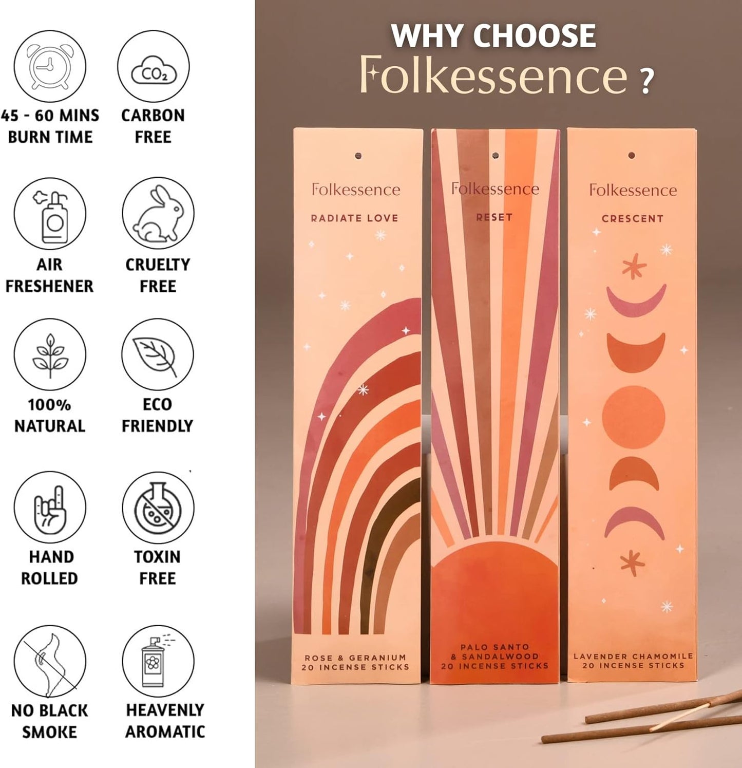 Folkessence Incense Gift Pack -Why choose?