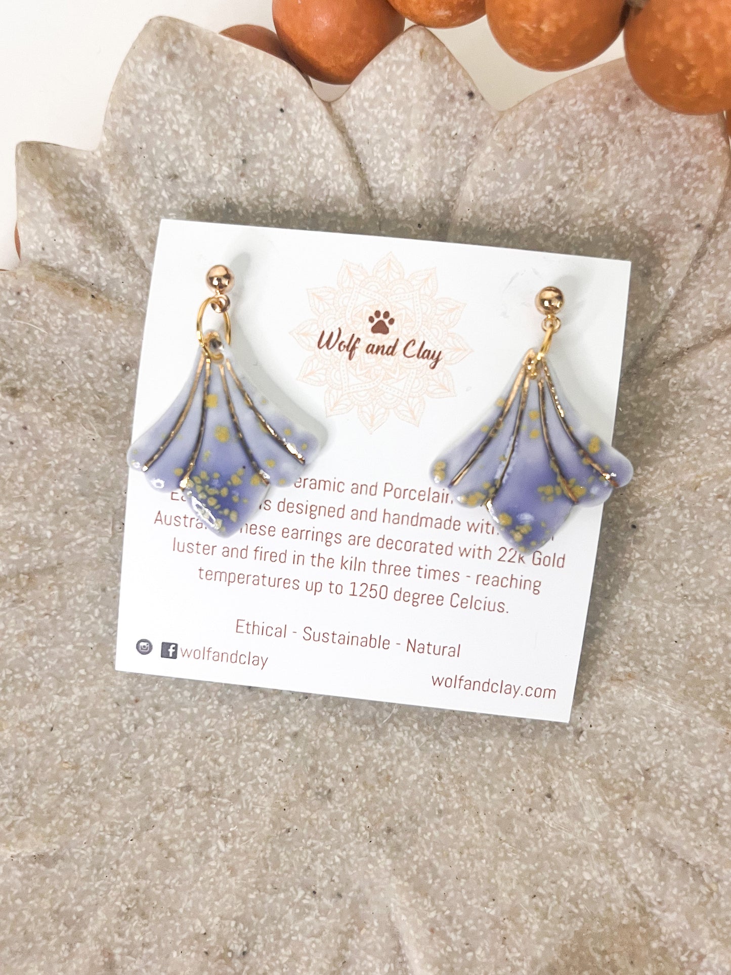 Raisa - Porcelain Earrings