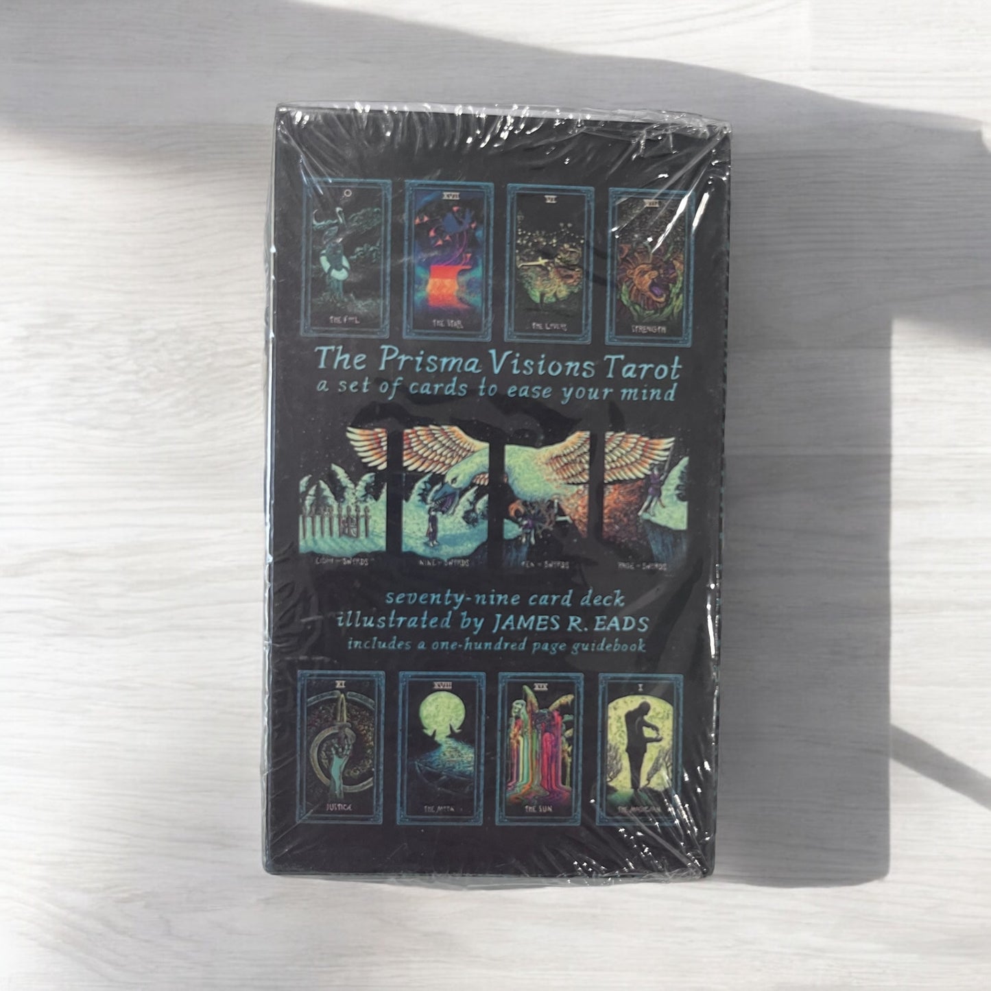 The Prisma Visions Mini Tarot Deck backside