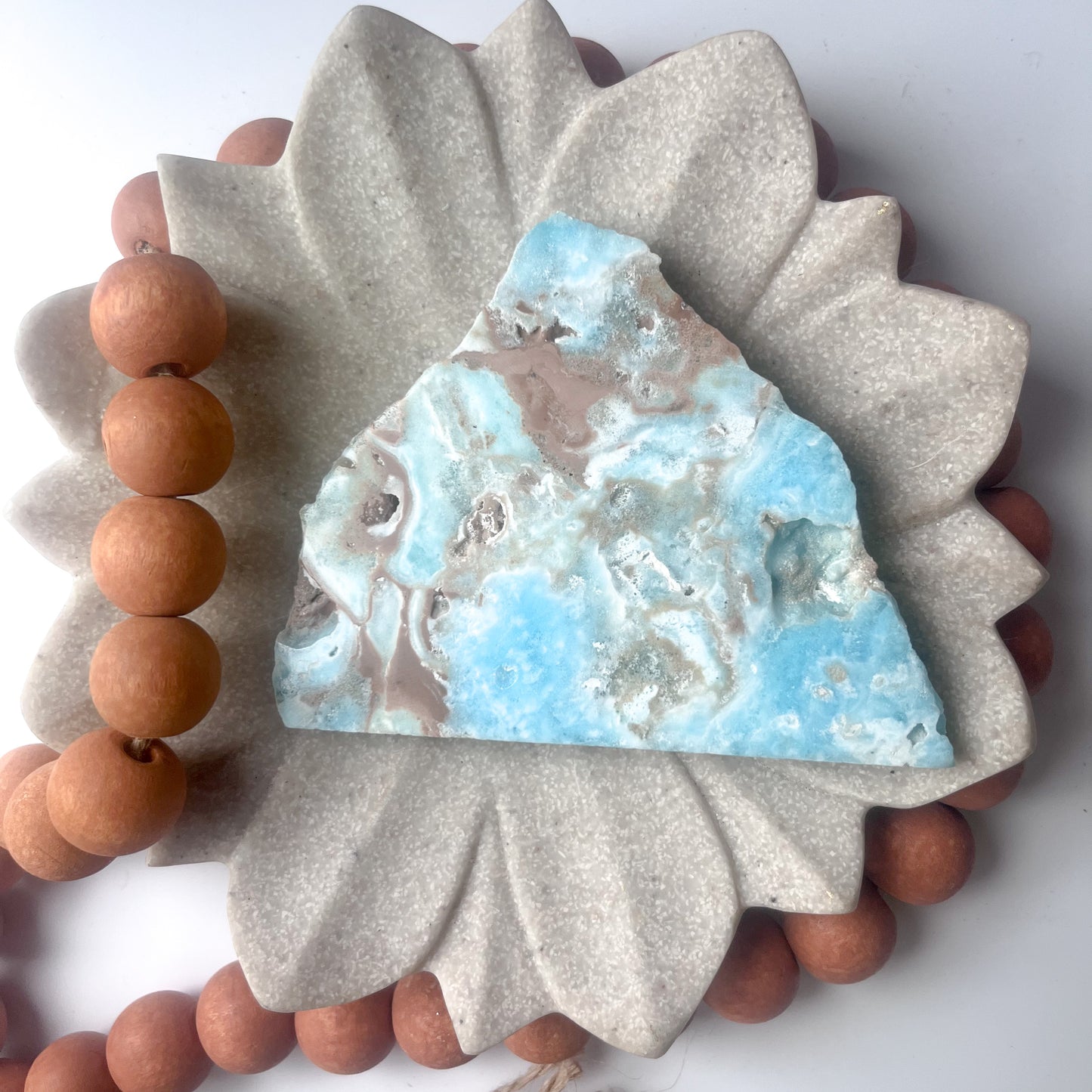 Polished Crystal Shape - Caribbean Calcite and Aragonite Slab