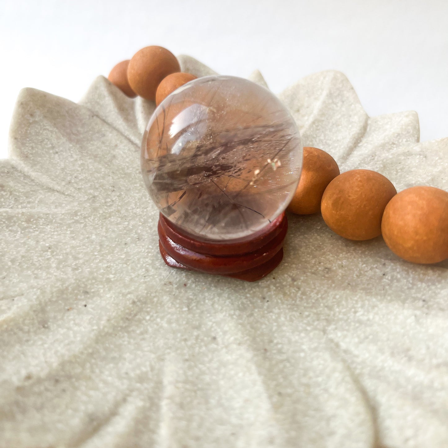 Polished Crystal Shape - Clear Quartz Sphere With Stand 3.5cm