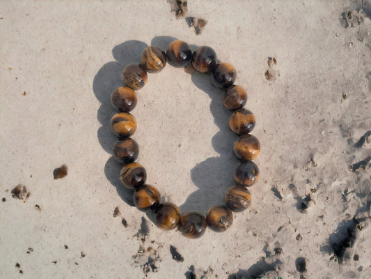 Crystal Jewellery - Tigers Eye 10mm Bead Bracelet