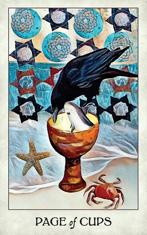 Crow Tarot Deck - Page Of Cups