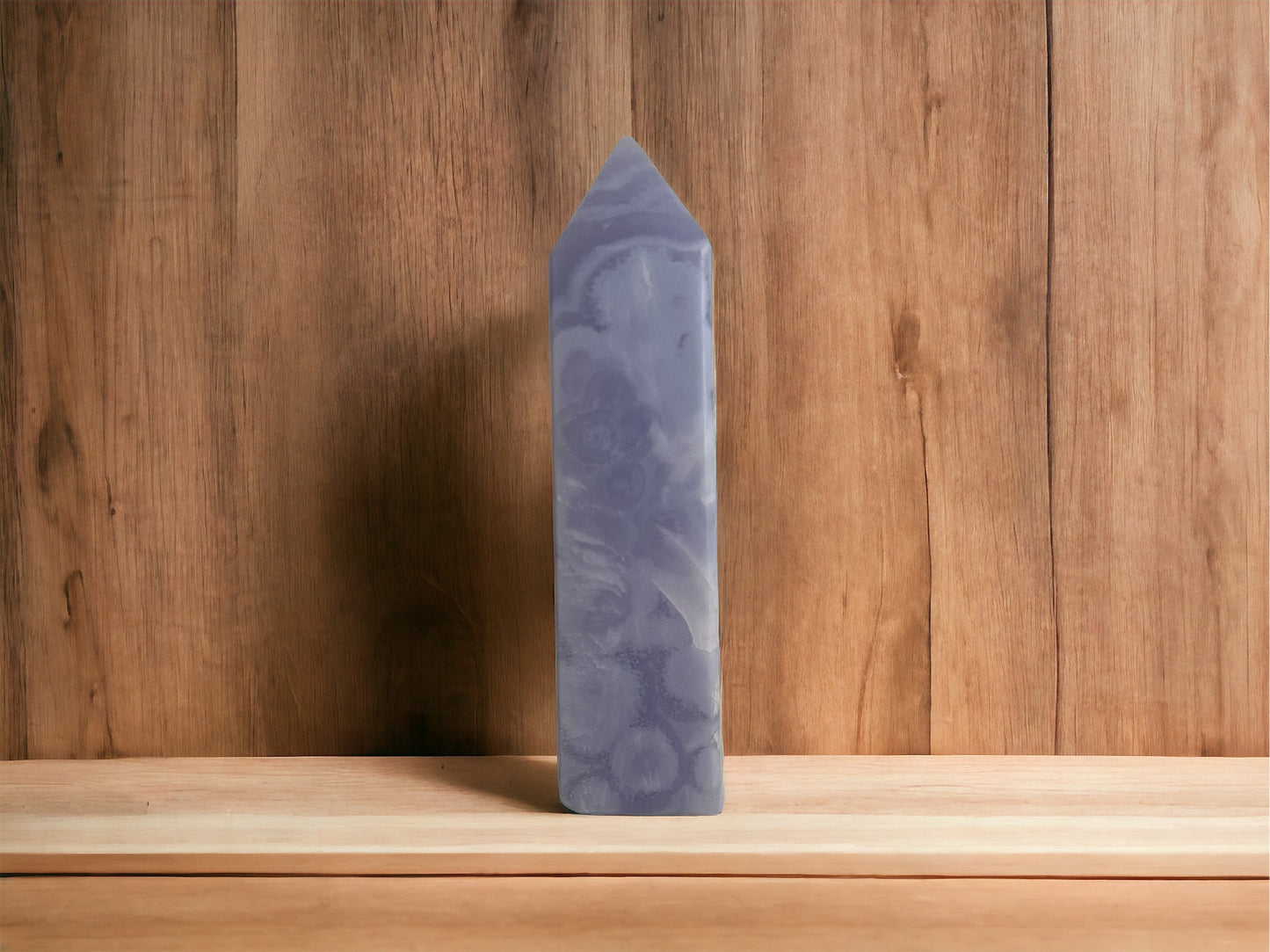 Crystal Point - Blue Lace Agate Point 7cm