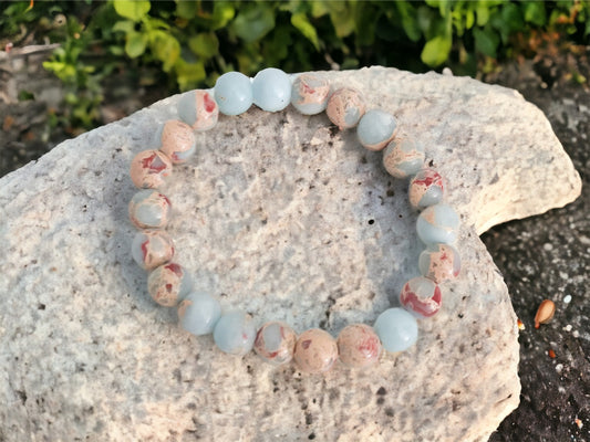 Variscite 8mm Bead Bracelet