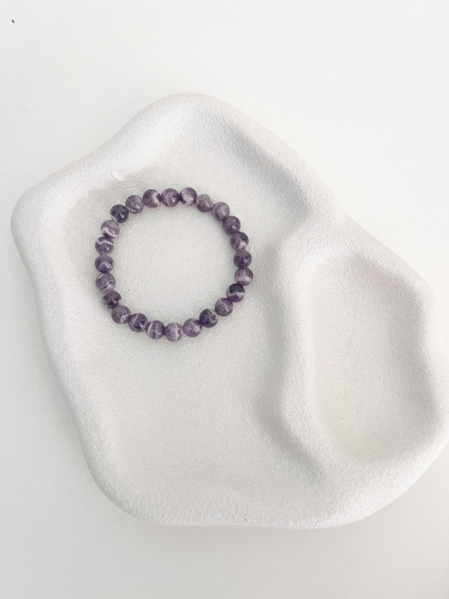 Crystal Jewellery - Dream Amethyst 8mm Bead Bracelet