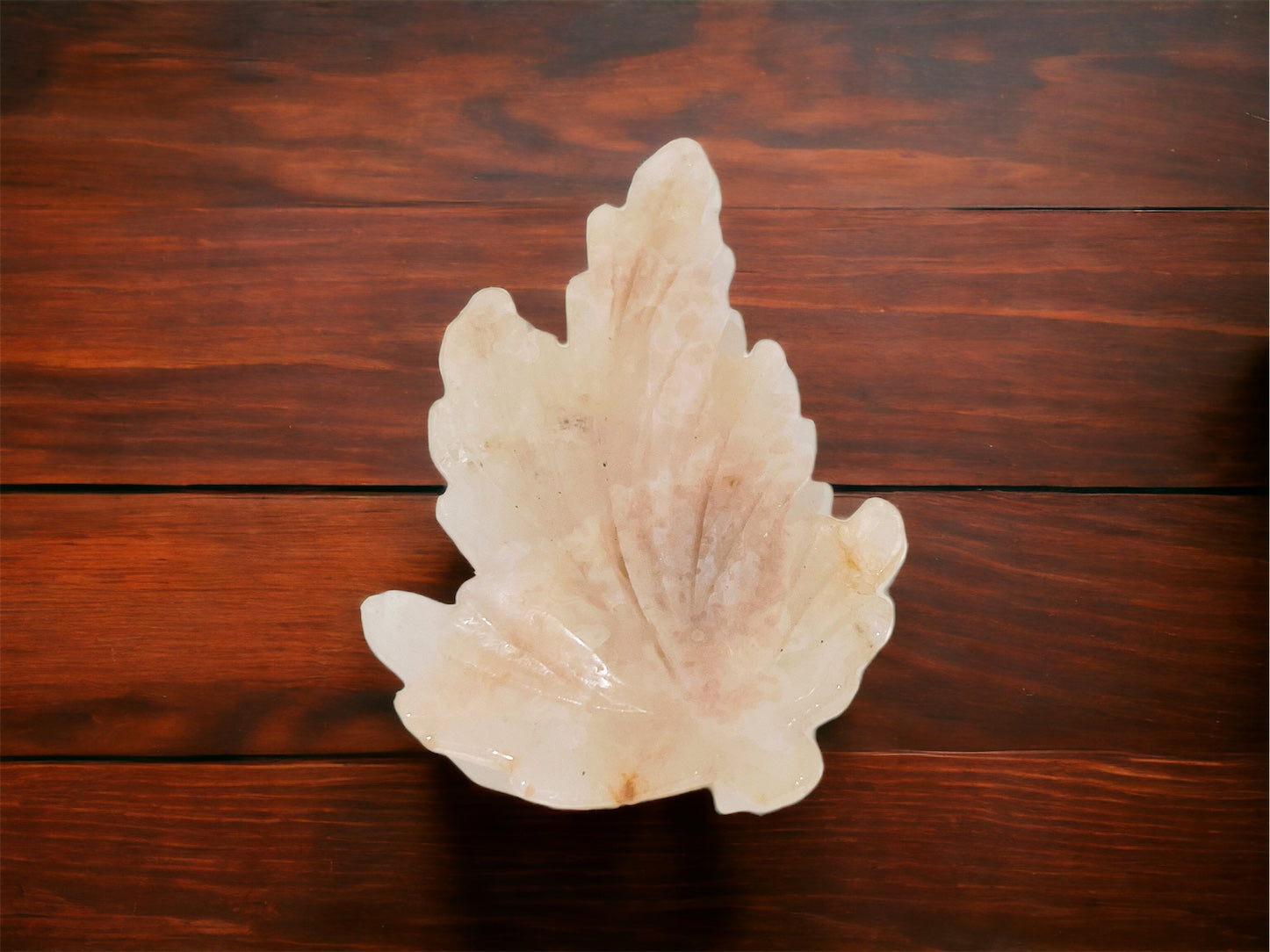 Polished Crystal - Flower Agate Leaf