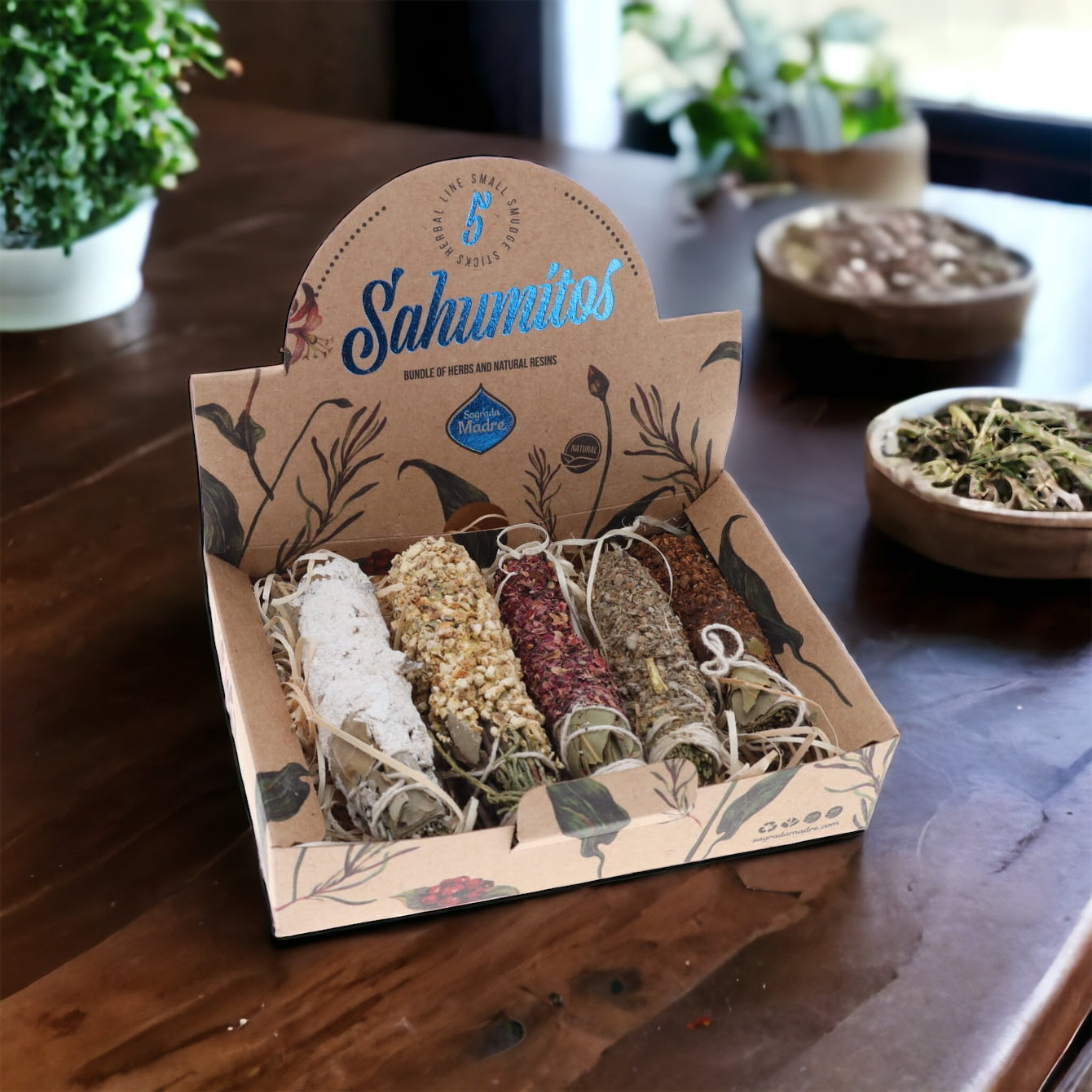 Sagrada Madre - Flowers Aromatic Mixed Smudge Sticks Box 5 Pack