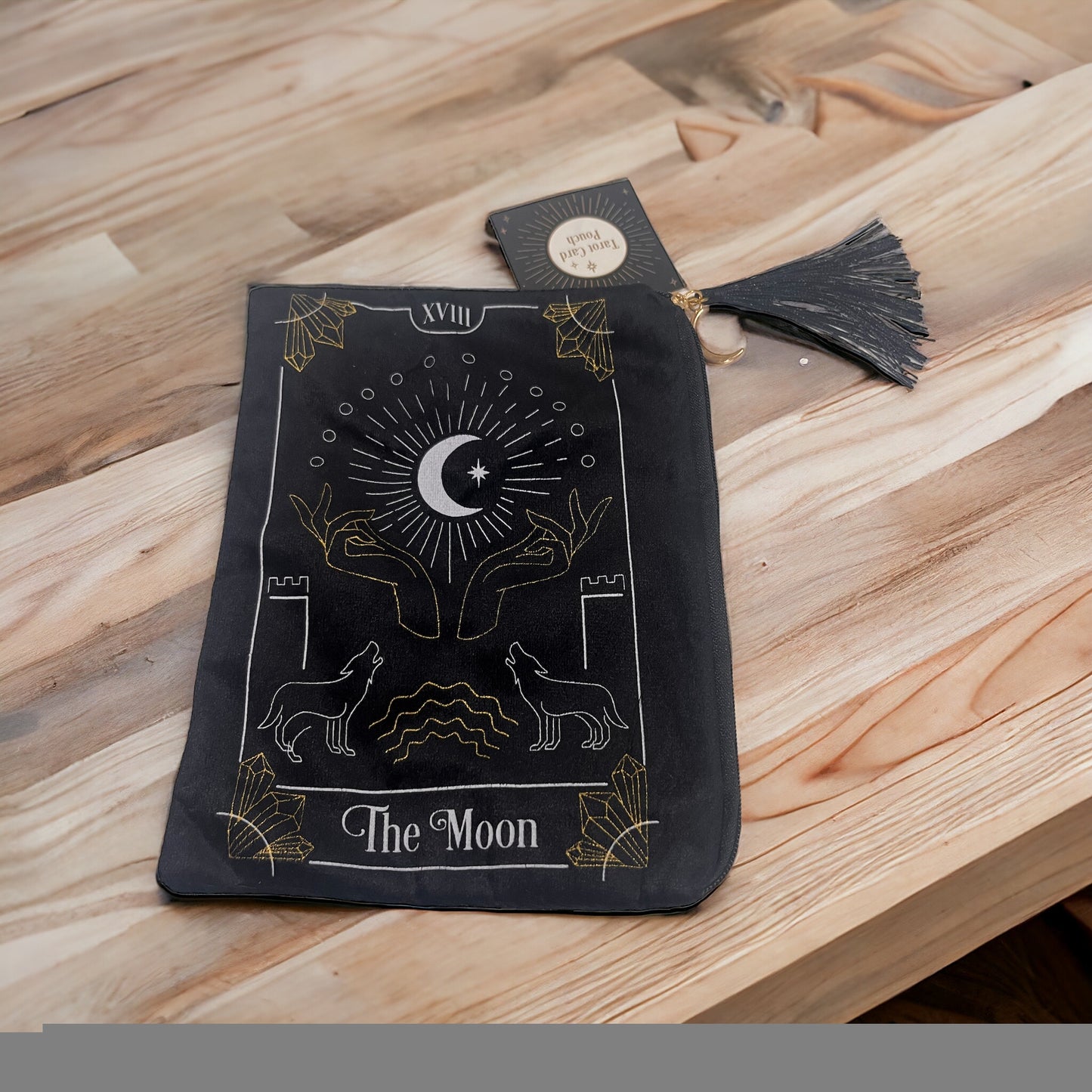 Tarot Card Zipper Pouch - The Moon
