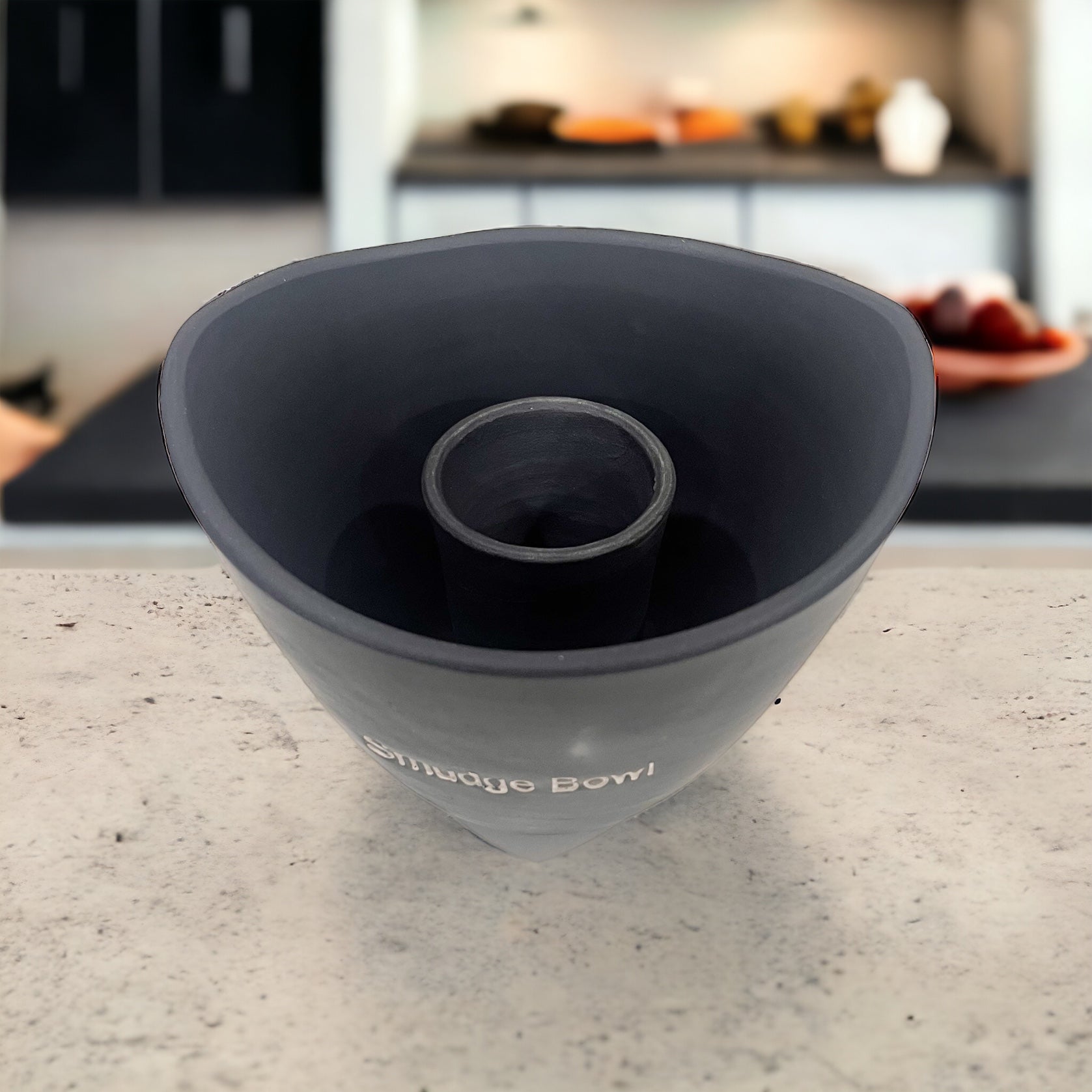 Clay Smudge Bowl - Black Painted 10cm X 13cm