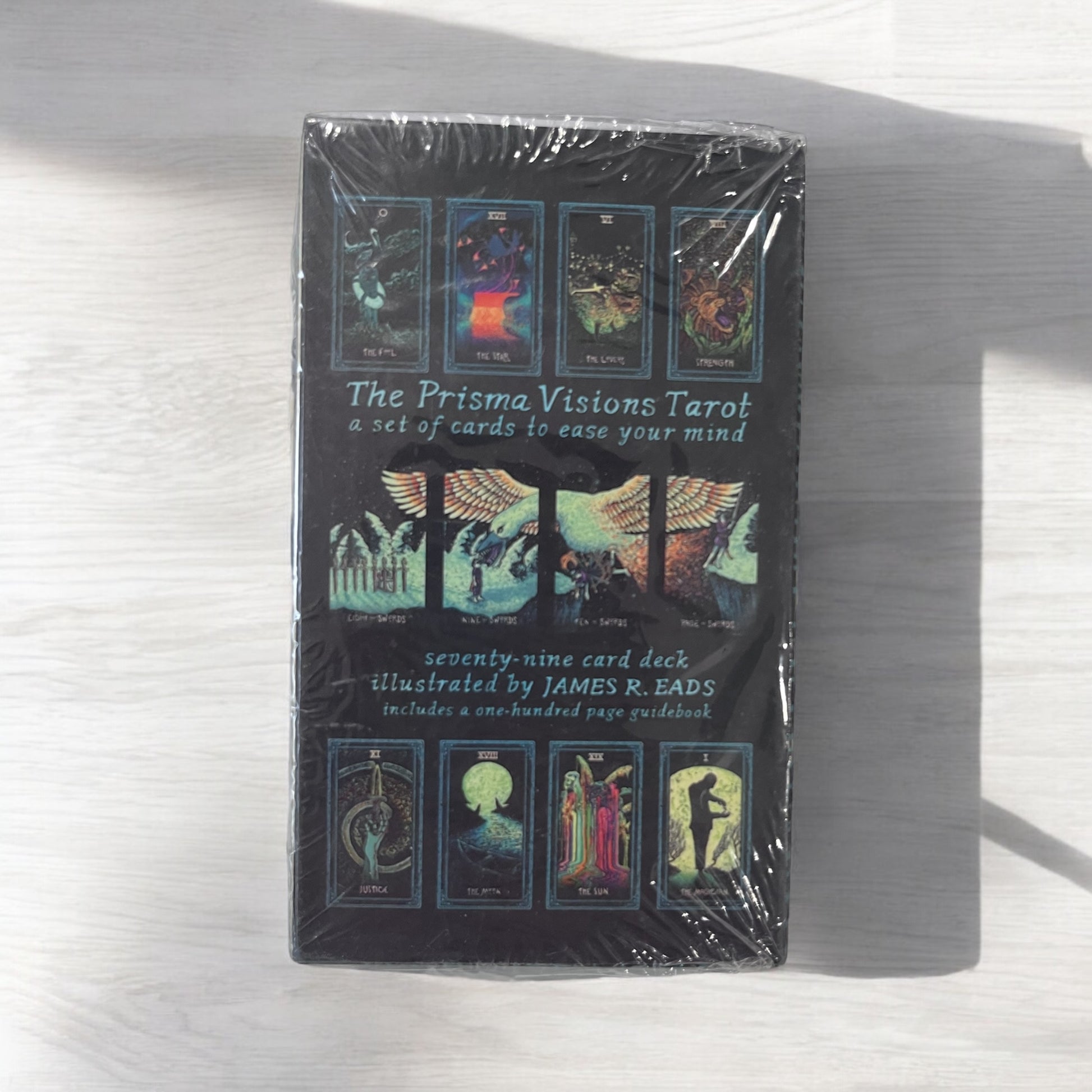 The Prisma Visions Mini Tarot Deck backside