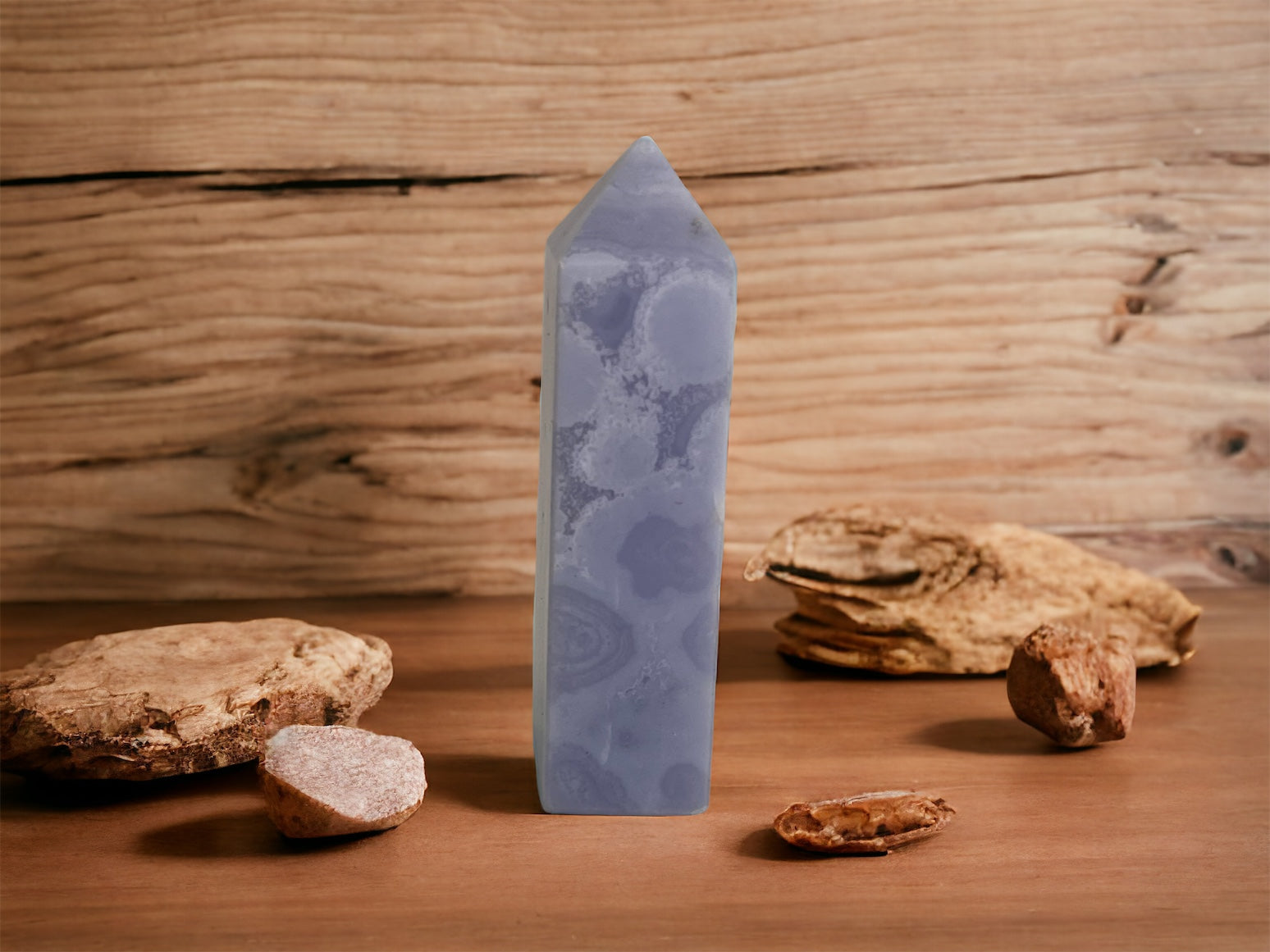 Crystal Point - Blue Lace Agate Point