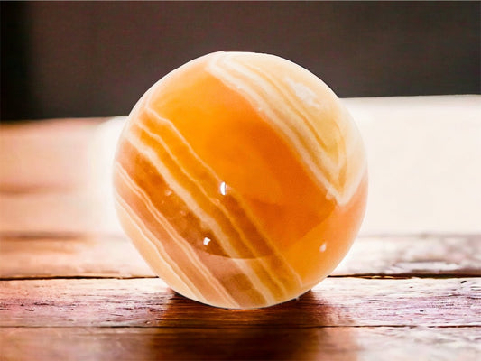 Polished Crystal Shape - Calcite Sphere 7cm