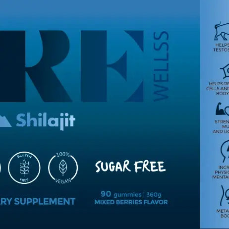 REWELLSS - Pure Shilajit Gummies Sugar Free