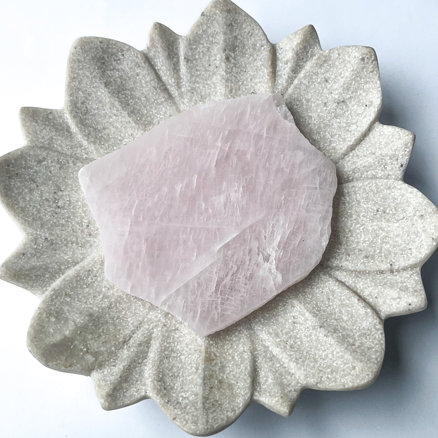 Polished Crystal - Rose Quartz Slab 9 cm