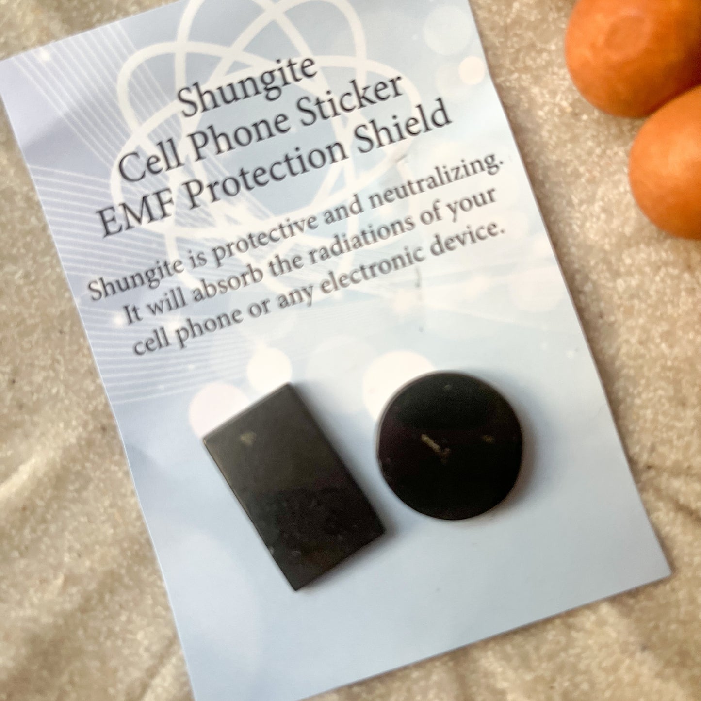 Shungite Cell Phone Sticker