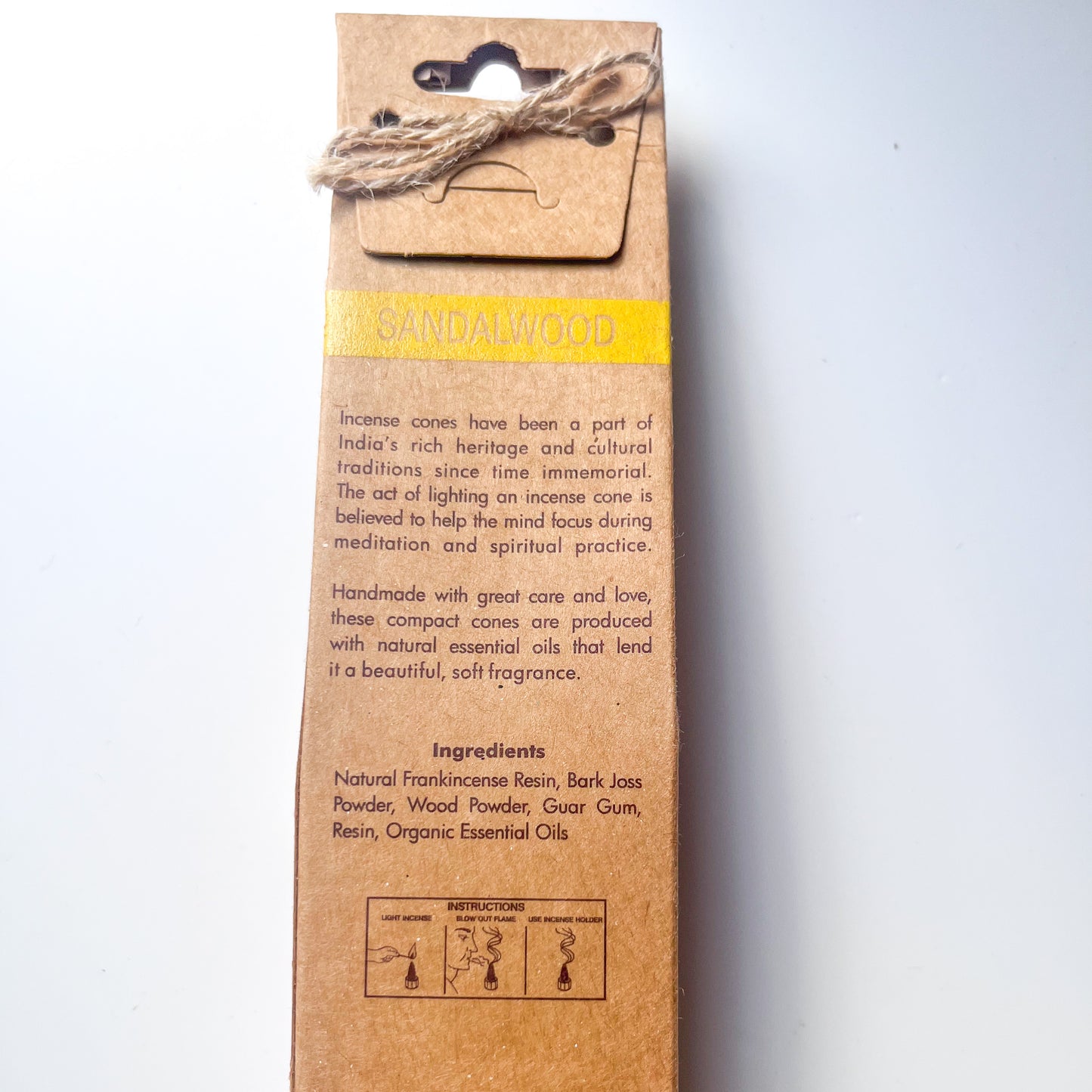 Organic Goodness Incense Cones - Sandalwood