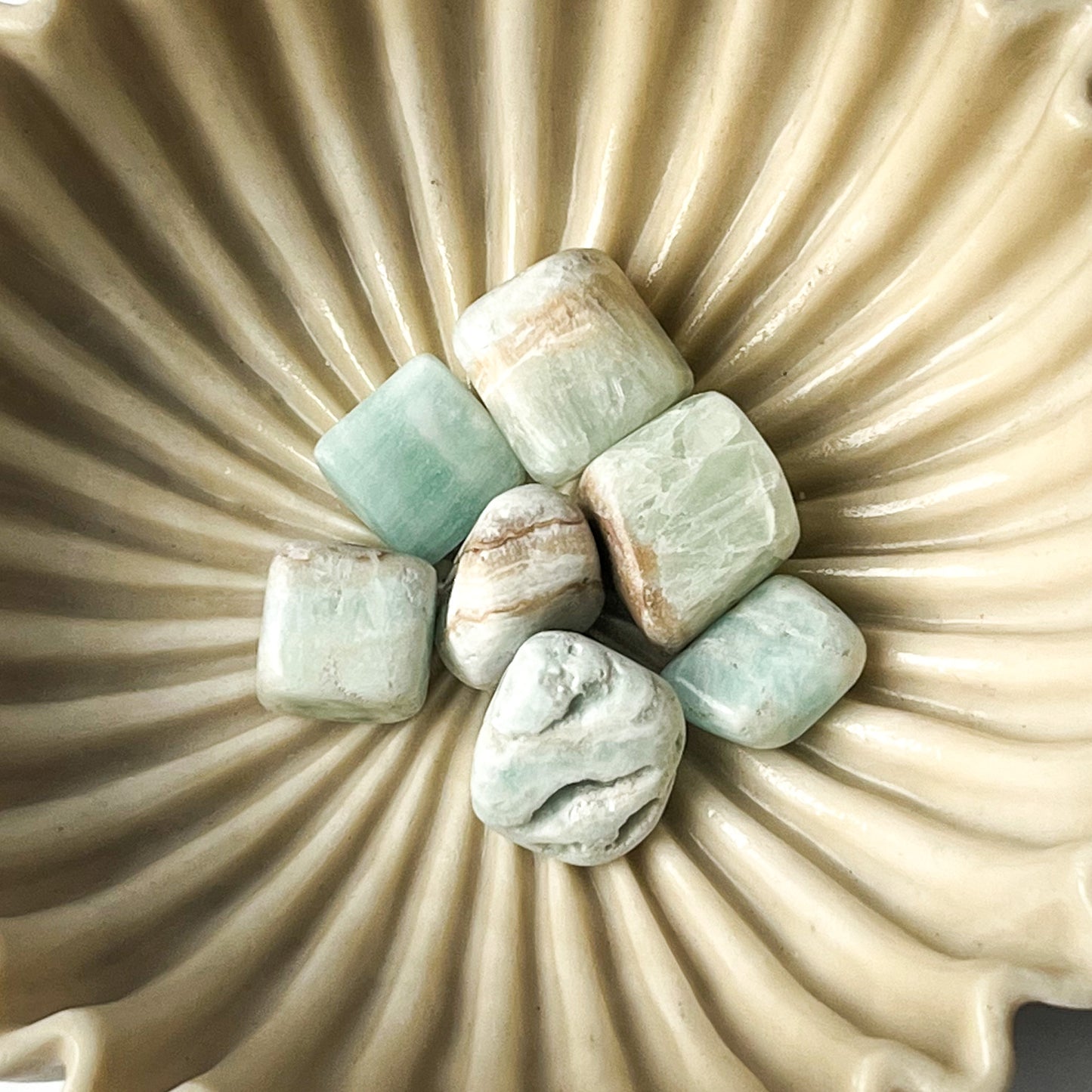 image of Crystal Tumble Stones - Caribbean Calcite