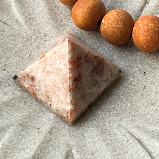 Polished Crystal Shape - Sunstone Pyramid 4 cm