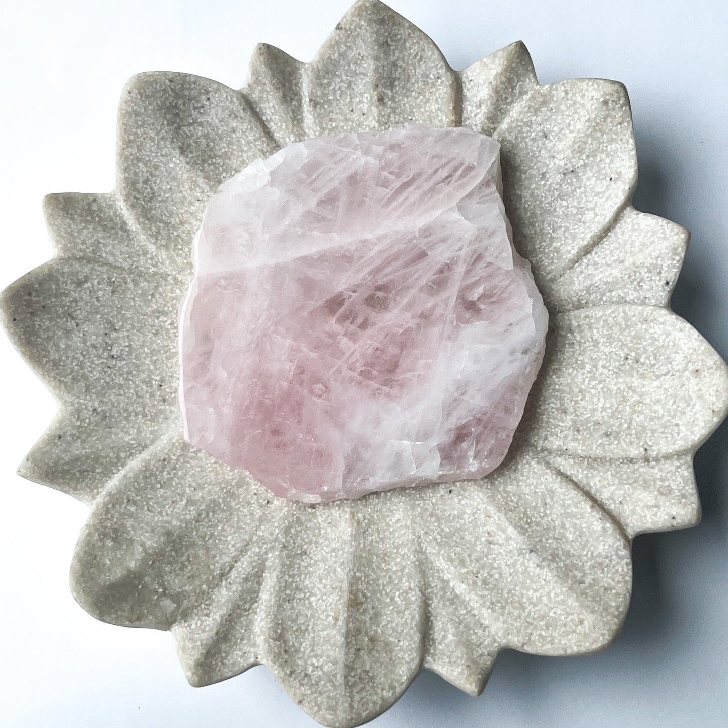 Polished Crystal - Rose Quartz Slab 9 cm