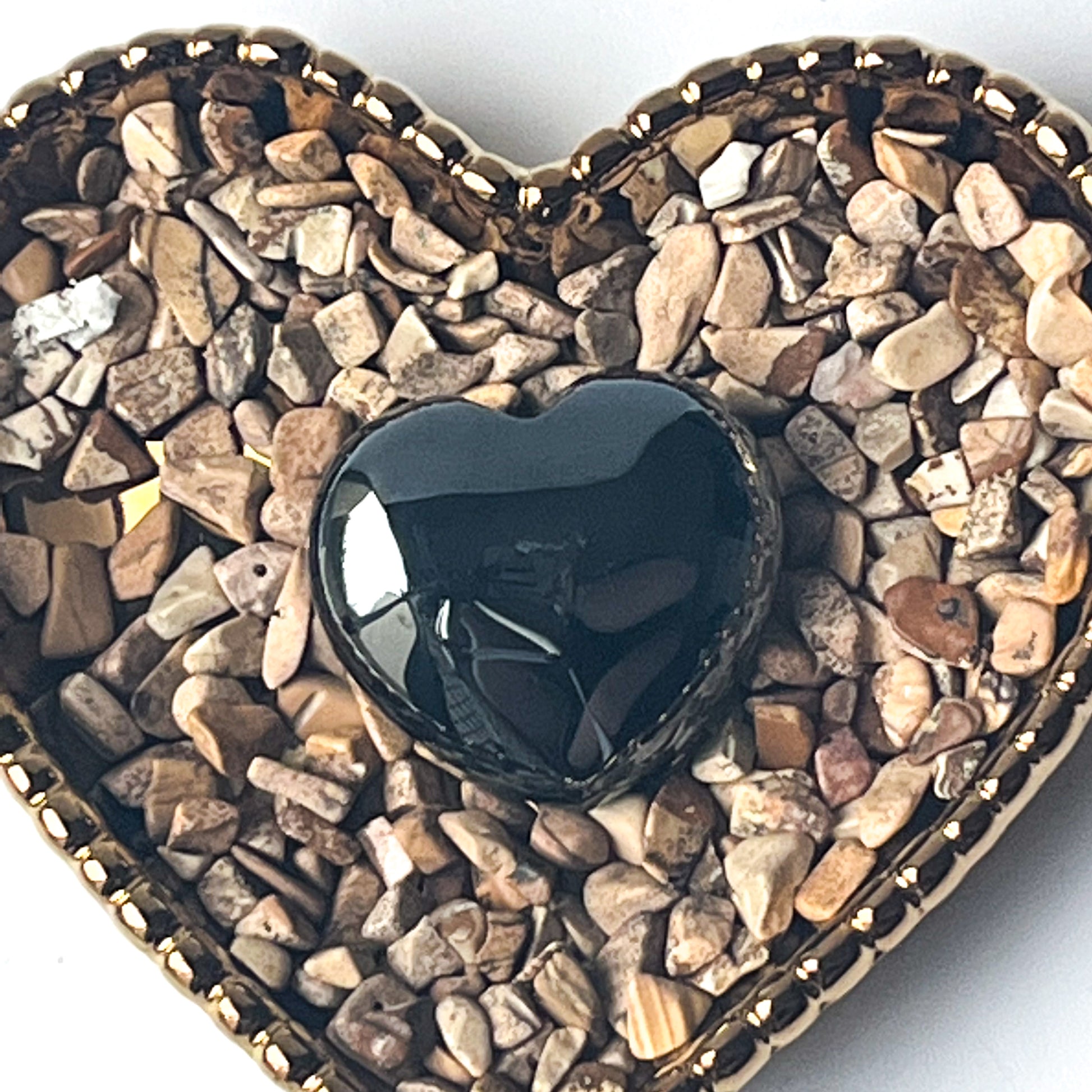 Hematite Crystal Heart