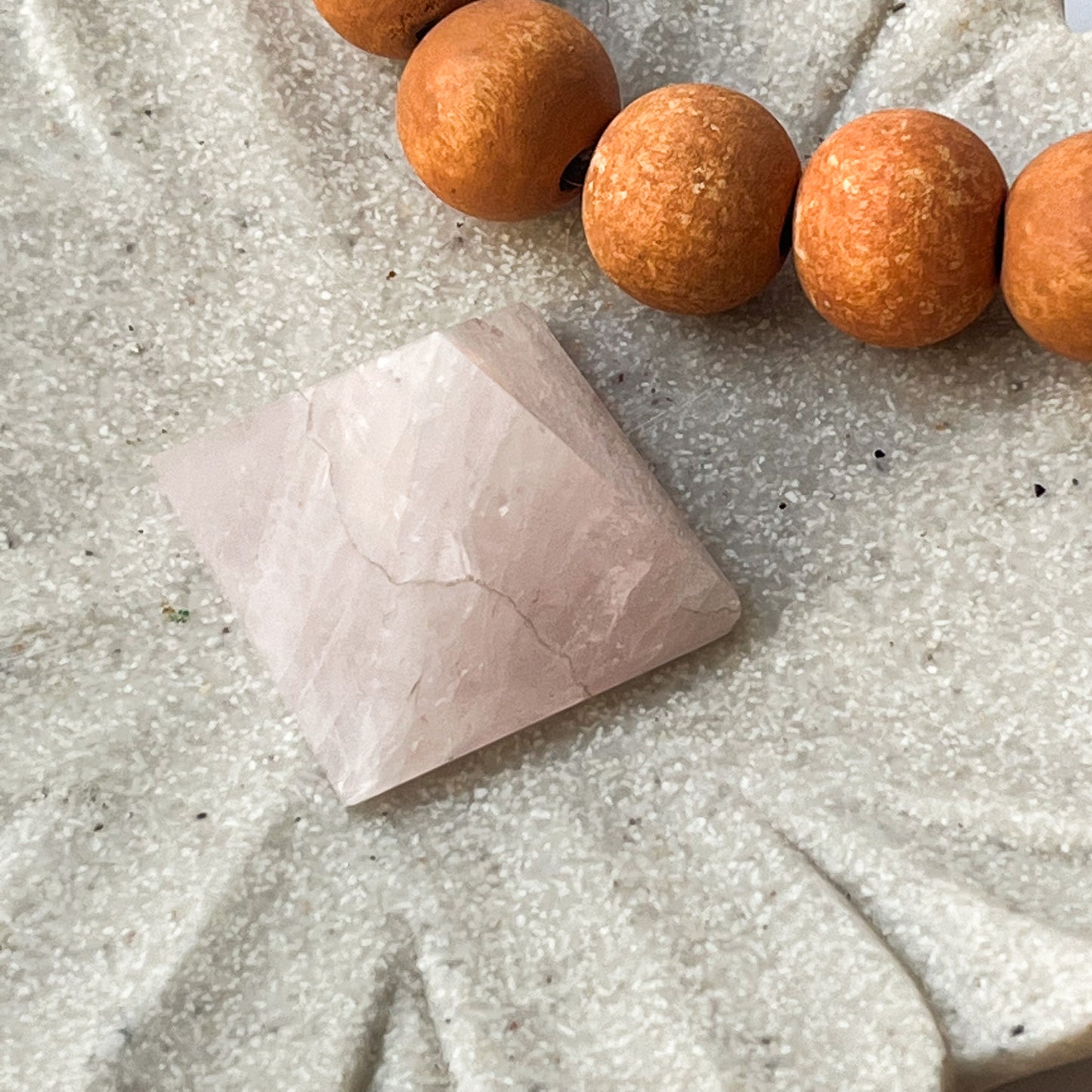 Polished Crystal Shape - Rose Quartz Pyramid 3.5cm