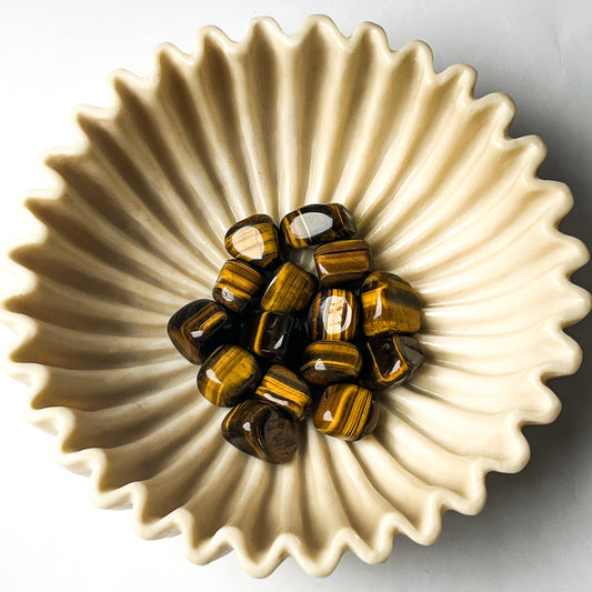 Crystal Tumble Stones - Tigers Eye