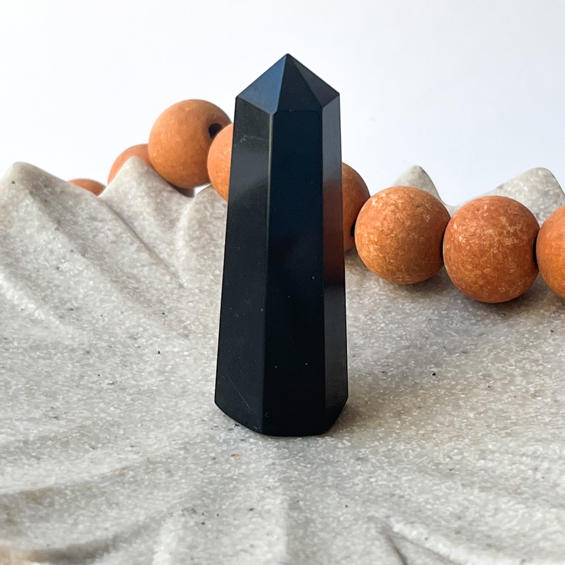 6.5cm Black Obsidian Crystal
